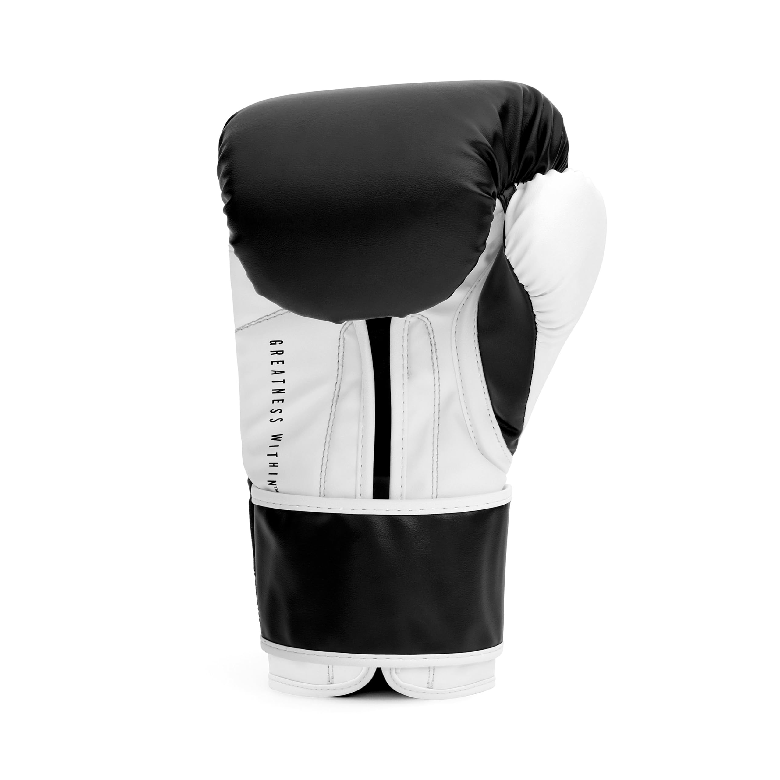 Everlast Powerlock OG Pro Fight 12 oz Boxing Gloves Black/White